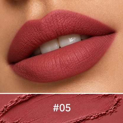 Matte Brown Lipstick, Suitable for All Skin Types