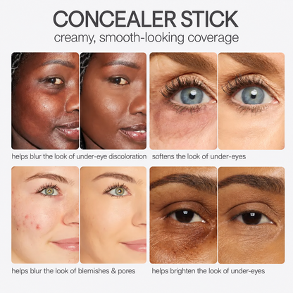 💜 2-in-1 Hydrating Concealer & Contour Stick ✨ Creamy Blendable Coverage for a Flawless Natural Look